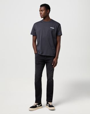 Jeans Wrangler Larston High Stretch Slim Tapered Jean 40 x32 Crna | 112371657:40:32, 2