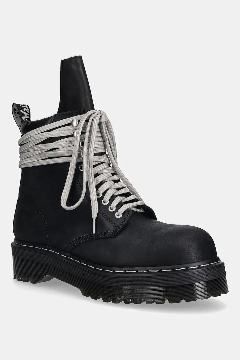 Tenisice i cipele Rick Owens Rick Owens DRKSHDW x Dr. Martens Quad Sole Steel Toe Boot Crna | DM02E6813.9001
