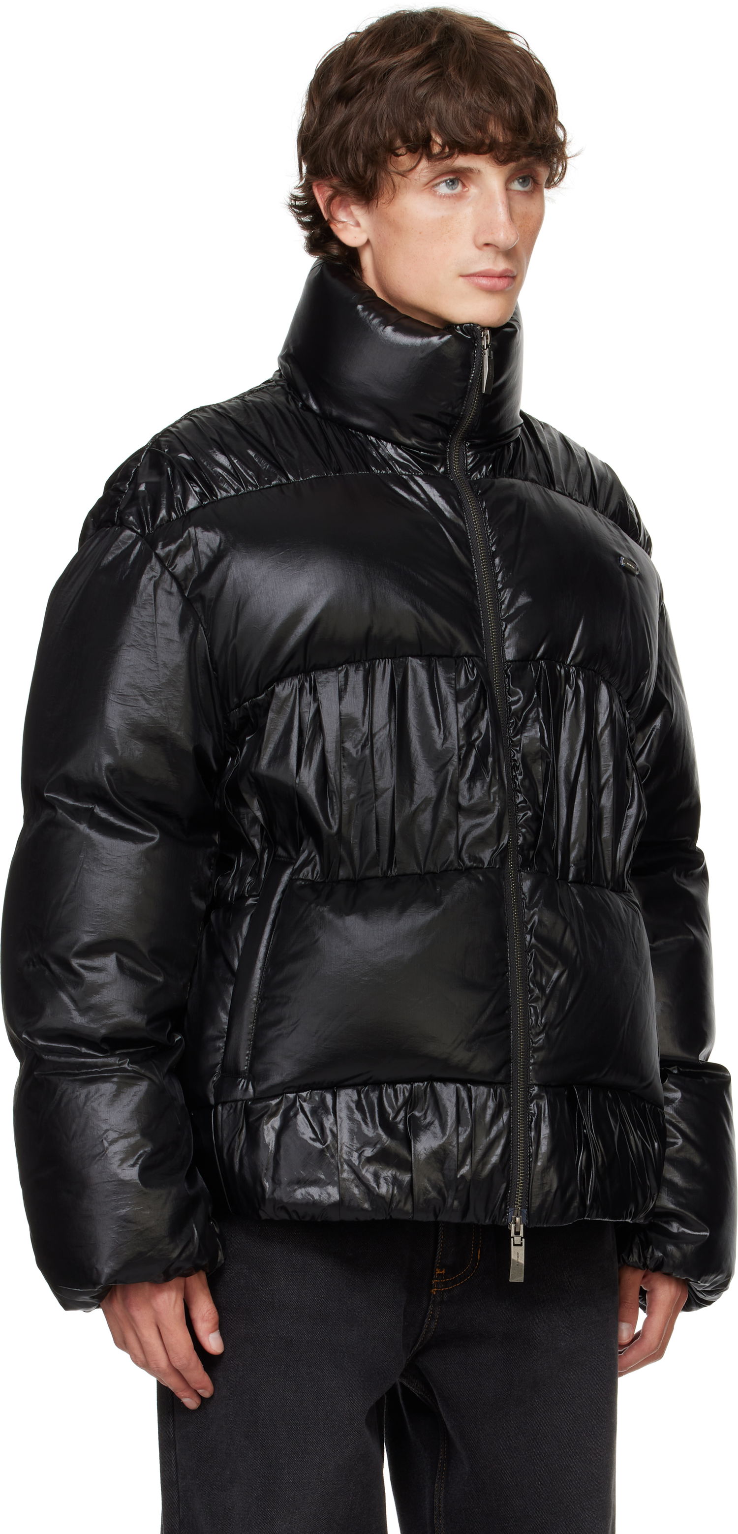 Pernata jakna ADER ERROR Gathered Down Jacket Crna | BN01FWDW0101BK, 1