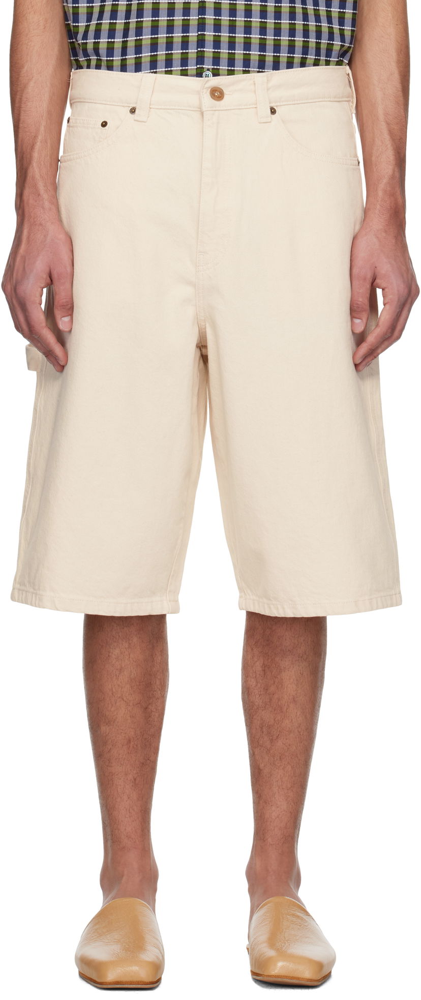 Kratke hlače A.P.C. A.P.C. Westland Denim Shorts Bež | COHGM-H10216