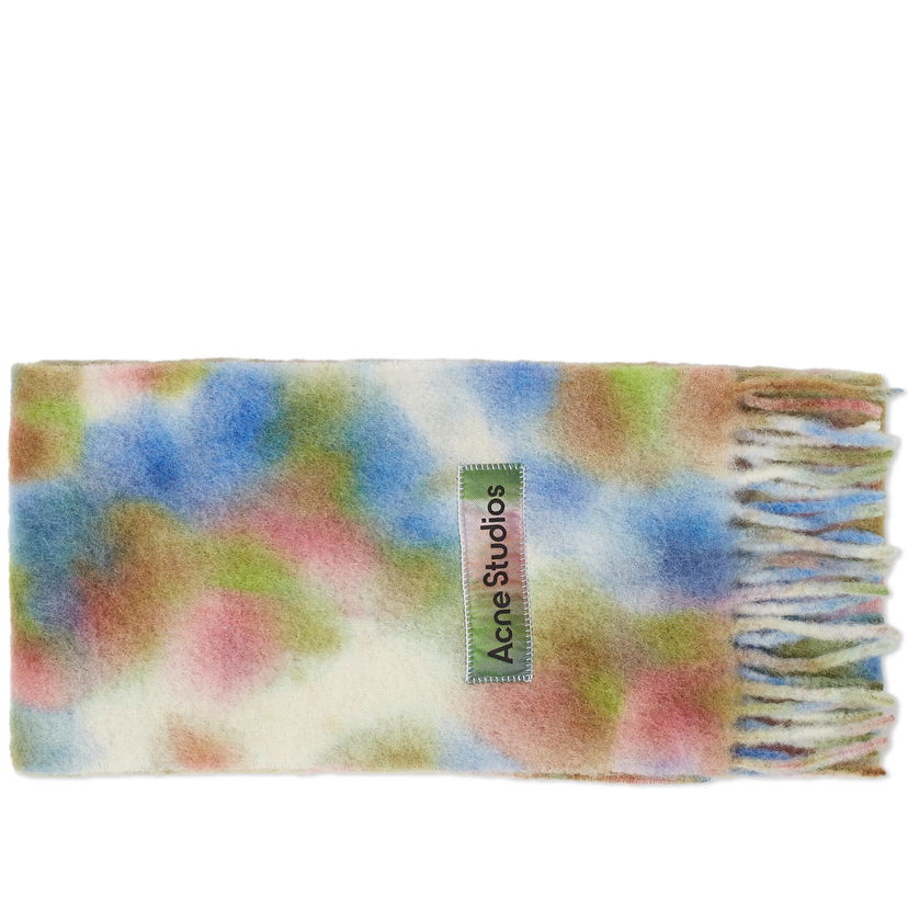 Šal Acne Studios Varinga Tie Dye Scarf Zelena | CA0284-BHM