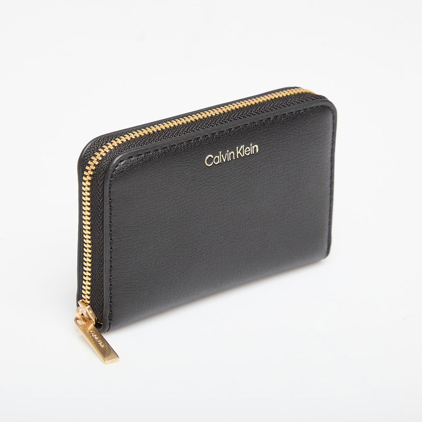Novčanik CALVIN KLEIN Wallet Foil Logo Medium Zip Around Black Crna | LV04F1091G 332