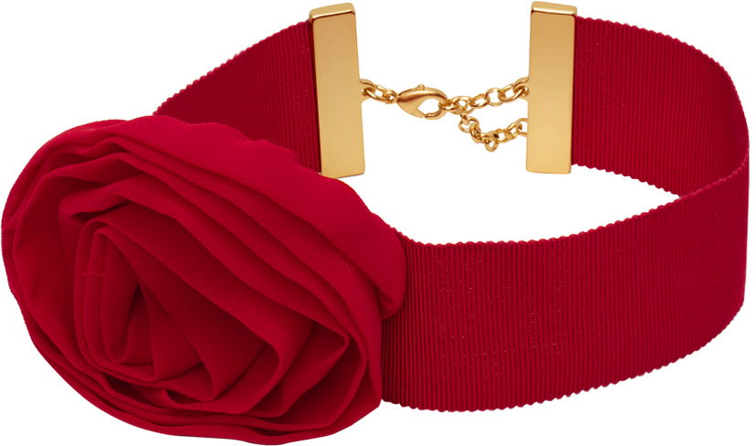 Ogrlica Blumarine Rose Choker Crvena | P422W267A