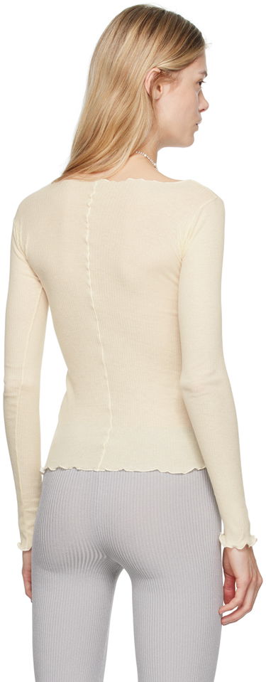 Majica kratkih rukava Baserange Off-White Pama Long Sleeve T-Shirt Bež | TTPAL-RB-000, 2