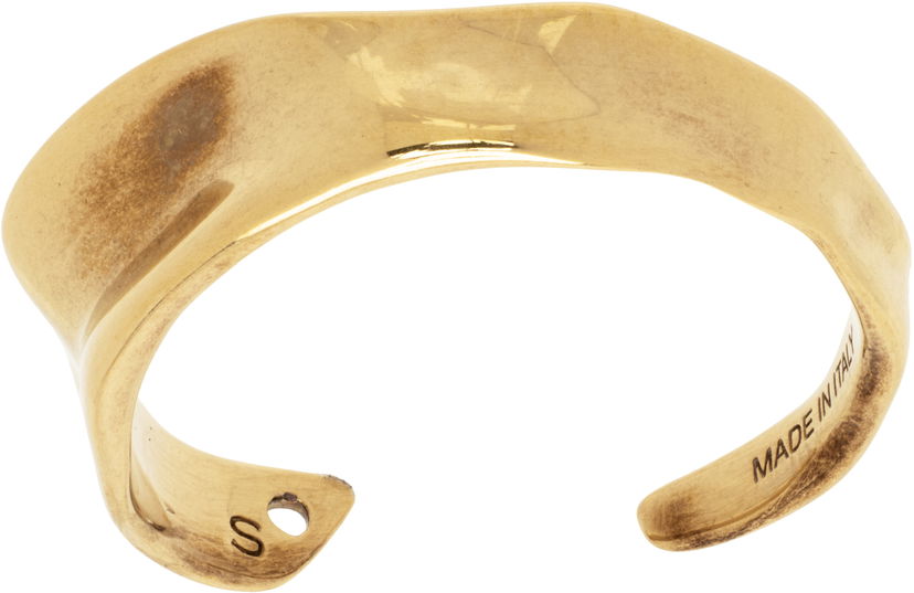Narukvica Dries Van Noten Dries Van Noten Textured Cuff Bracelet Metalik | 251-028219-061