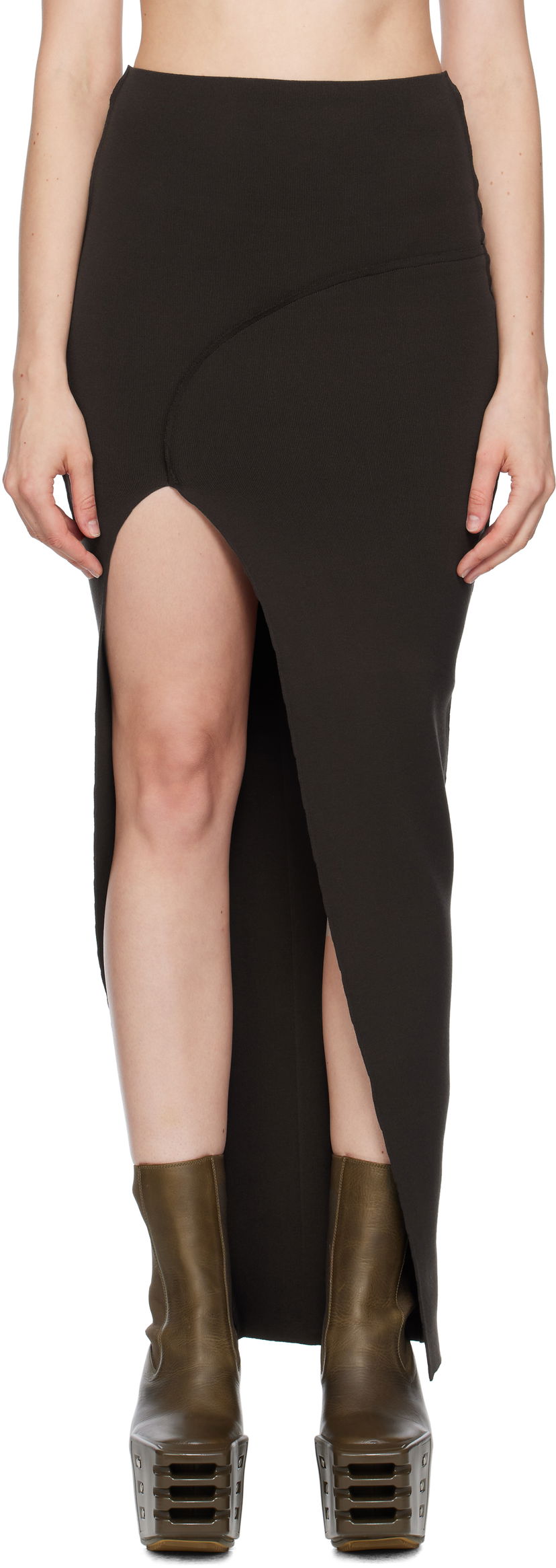 Suknja Rick Owens Rick Owens Theresa Maxi Skirt Crna | RP02E4696 KST