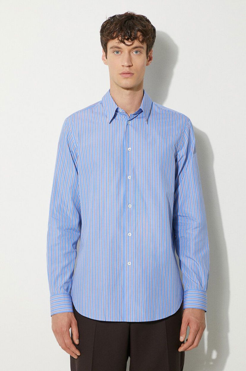 Košulja Paul Smith Paul Smith Regular Fit Striped Cotton Shirt Plava | M1R.700Y.N02387