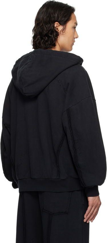 Dukserice Feng Chen Wang Feng Chen Wang Deconstruction Zip-Up Hoodie Crna | FUS19HD01, 2