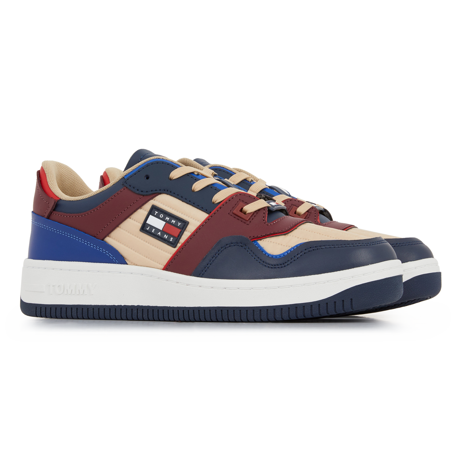 Tenisice i cipele Tommy Hilfiger Retro Basket Warm Lined Bleu/bordeaux Višebojno | EM0EM01074C87, 1