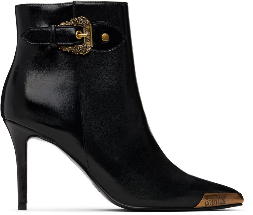 Tenisice i cipele Versace Jeans Couture Logo Plaque Ankle Boots Crna | E79VA3S57_EZSC35