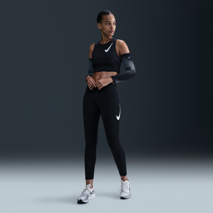 Tajice Nike Nike Fast 7/8 Mid-Rise Leggings Crna | HV8555-010