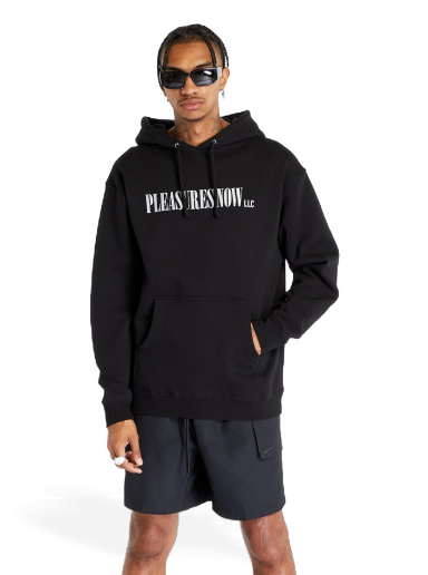 Dukserice Pleasures LLC Fleece Hoodie Black Crna | P23F054 BLACK