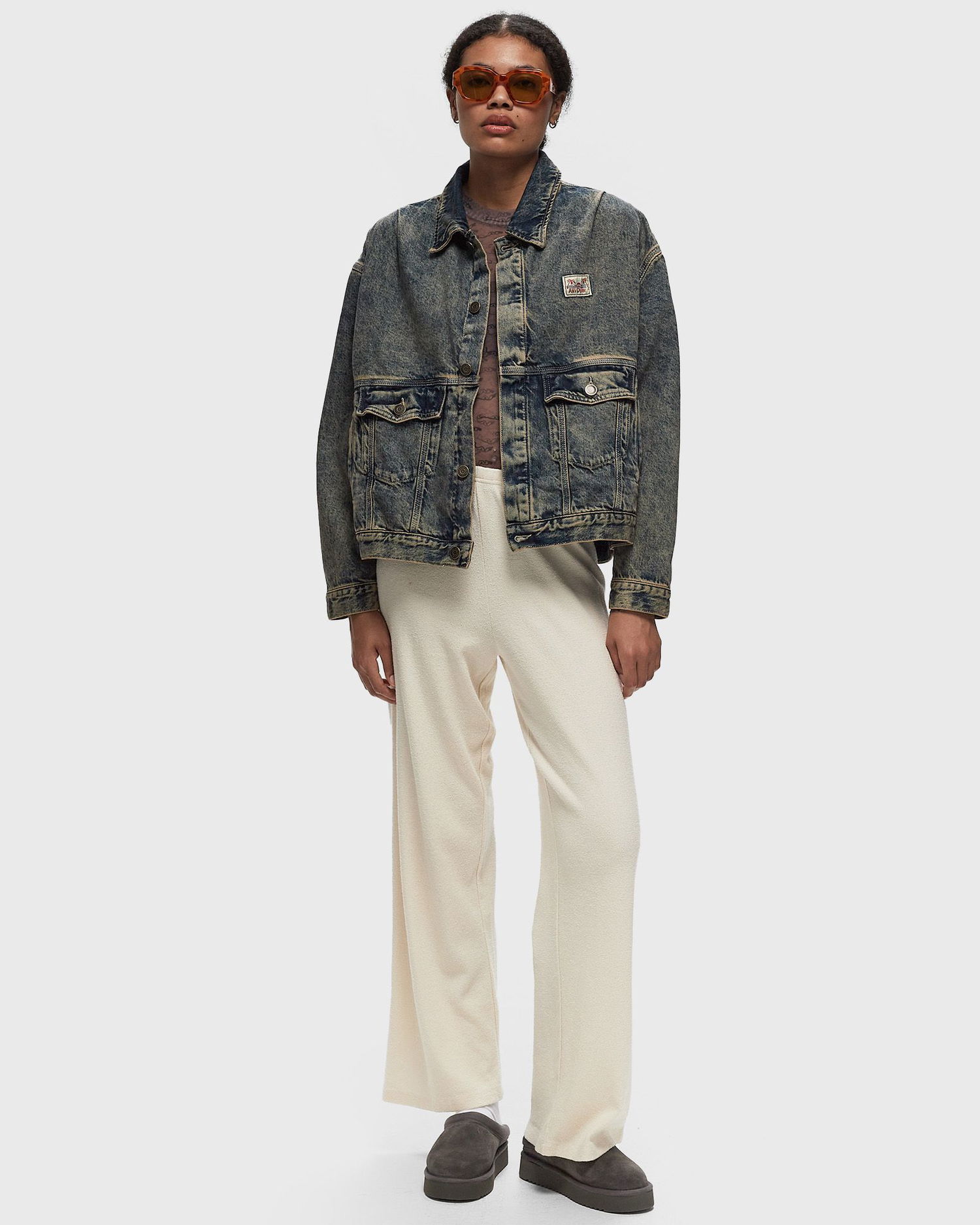 Jakna American Vintage JOYBIRD VEST Siva | JOY16FH24-DIRTY-VINTAGE, 1