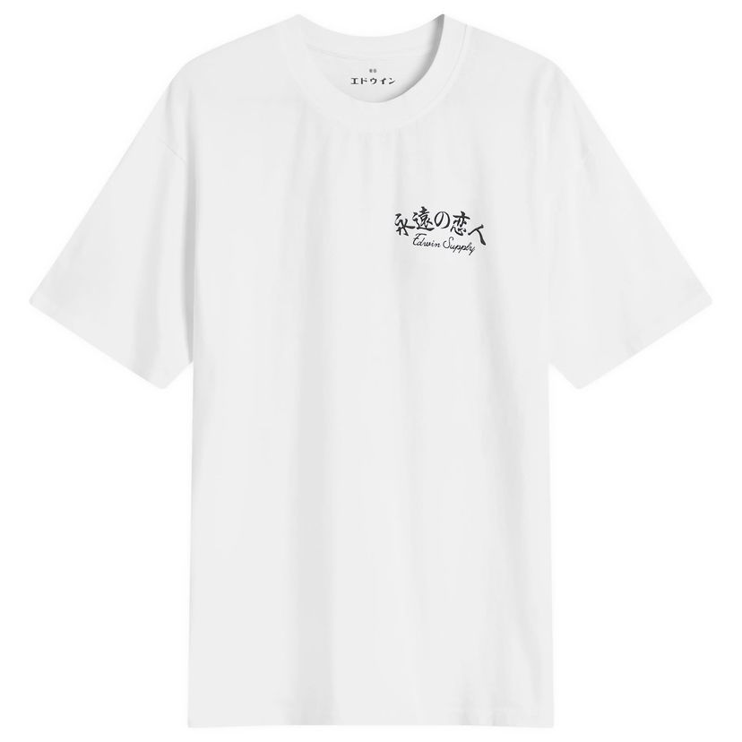 Majica kratkih rukava EDWIN Forever Lover Graphic T-Shirt, Size Large Bijela | I035008-0267