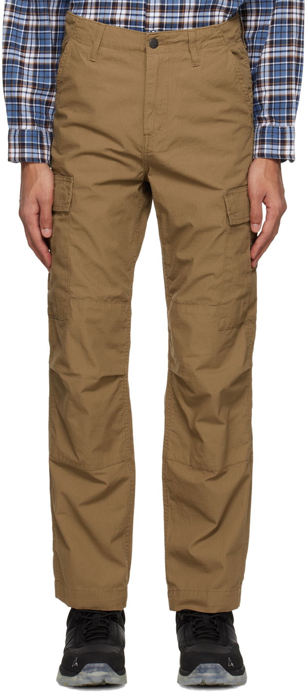 Cargo hlače Carhartt WIP Regular Fit Cargo Pants Smeđa | I015875
