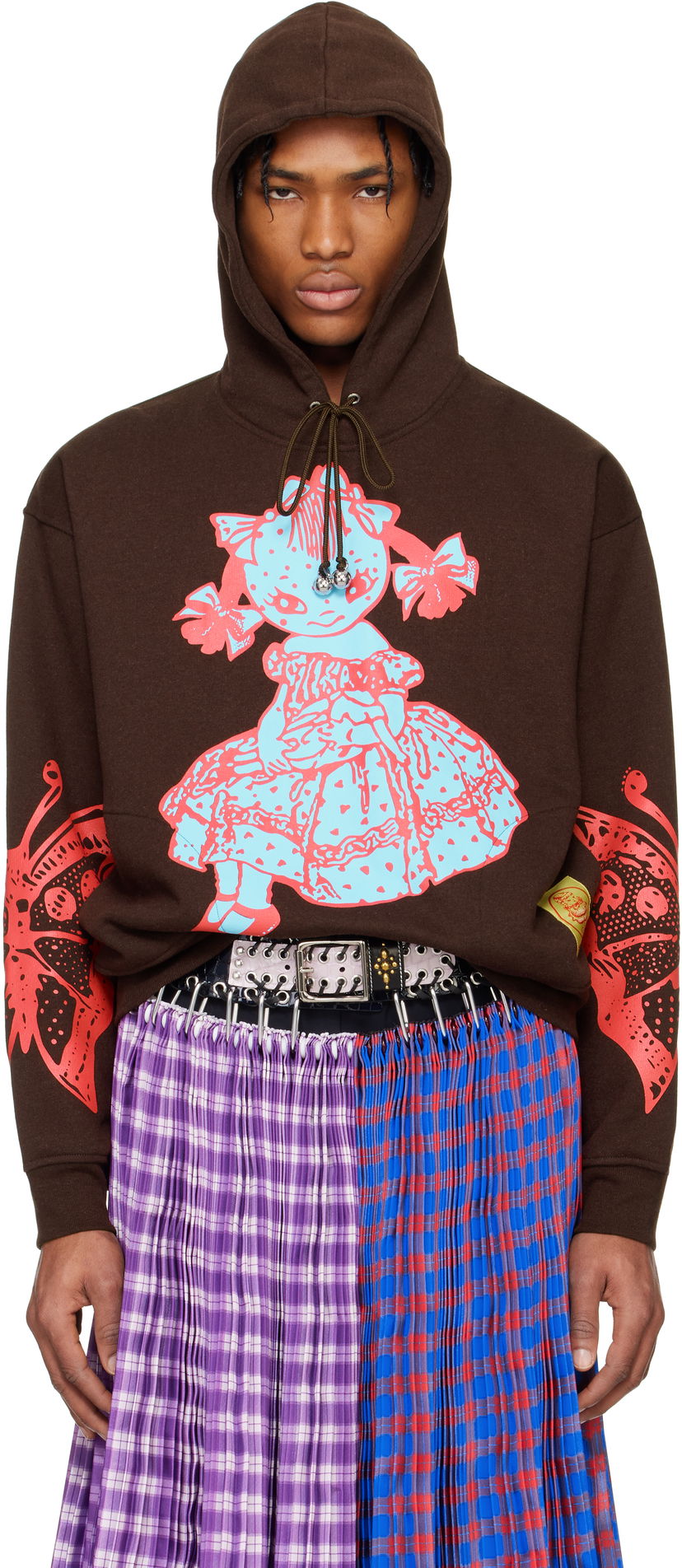 Dukserice Chopova Lowena Chopova Lowena Dotty Graphic Hoodie Smeđa | 5241