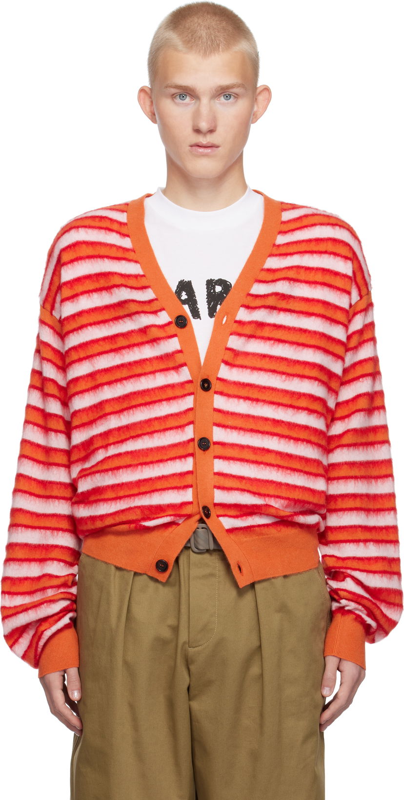Džemper Marni Wool Mohair Striped Cardigan Višebojno | CDMG0137Q0 UFW617