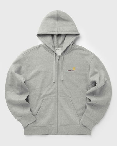 Dukserice Carhartt WIP Full-Zip Hooded American Script Jacket Siva | I033063-V6.XX, 0
