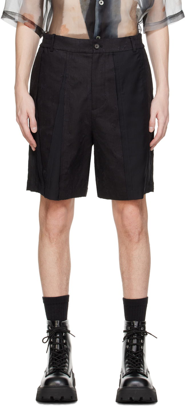 Kratke hlače Feng Chen Wang Feng Chen Wang Distressed Shorts Crna | FMS17ST05