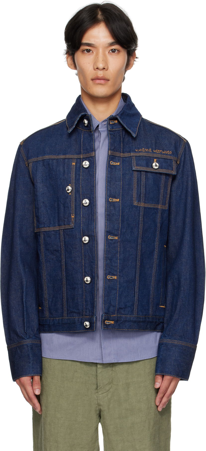 Jakna Vivienne Westwood Vivienne Westwood Worker Denim Jacket Plava | 2801000I-W0163-