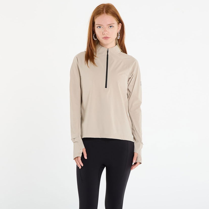 Vjetrovka On Running Long Sleeve Quarter-Zip Jacket with Thumbholes Trail Breaker Bež | 1WE30150603