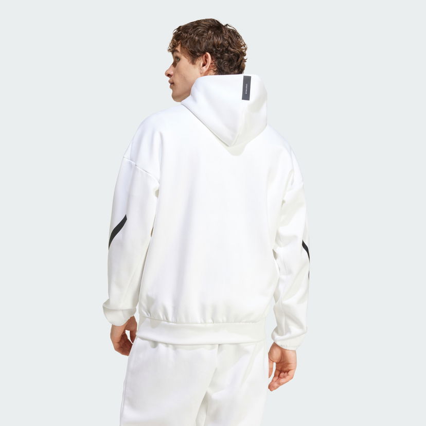 Dukserice adidas Performance Z.N.E. Full-Zip Hooded Bijela | JF2443