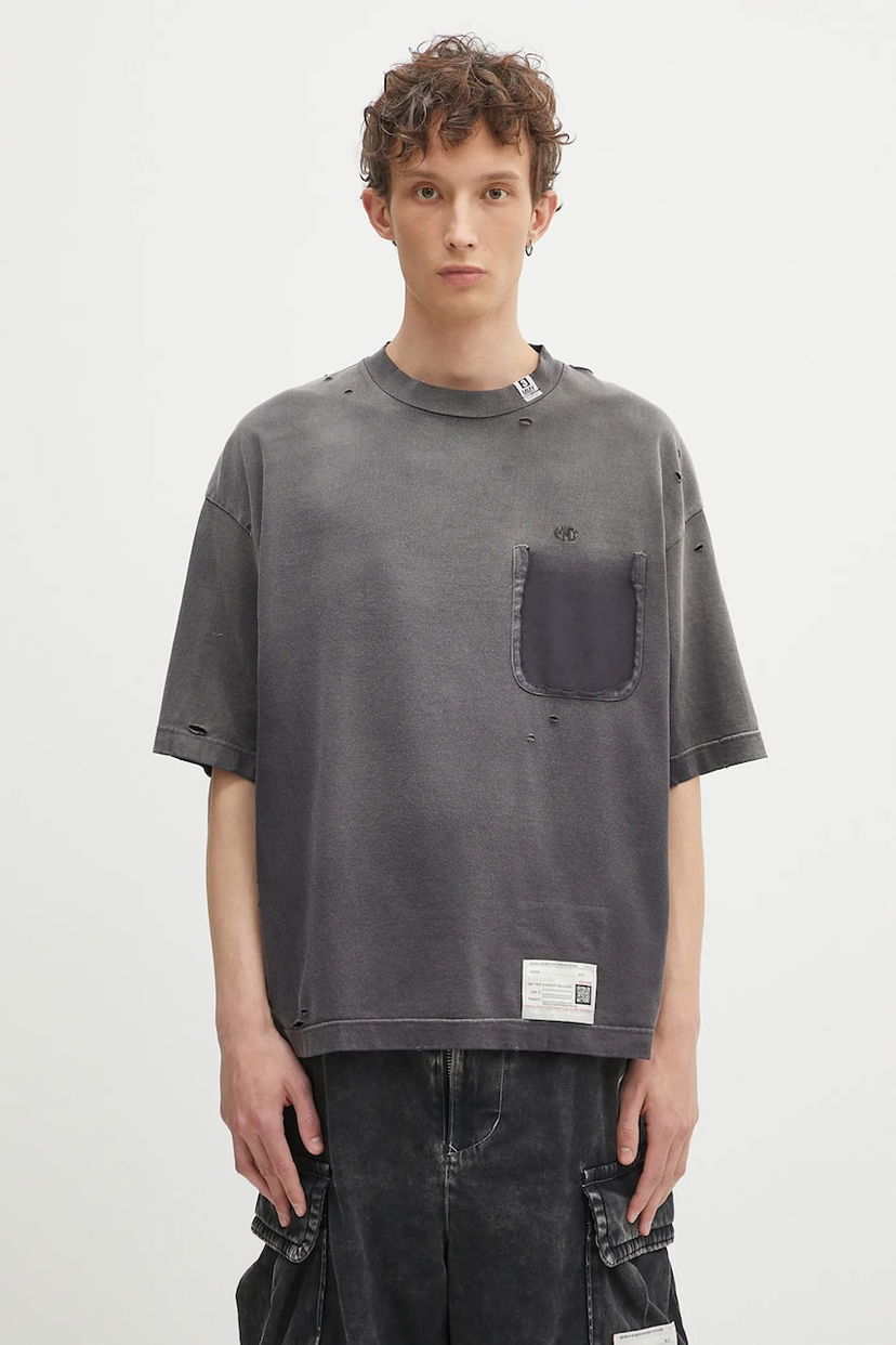 Majica kratkih rukava Maison MIHARA YASUHIRO Maison MIHARA YASUHIRO Sun Faded Pocket T-Shirt Siva | A14TS611