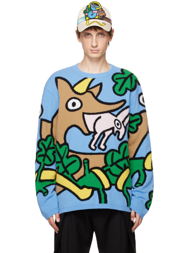 Džemper Walter Van Beirendonck Wisdom Sweater Plava | 5007