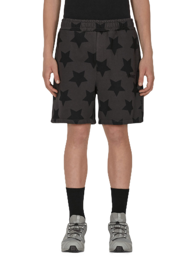 Kratke hlače Awake NY Star Printed Sweatshorts Crna | AWK-SP22-SH001 CHARCOALBLACK