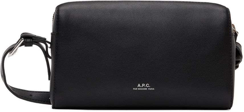 Torba za rame A.P.C. Leather Camera Bag Crna | PUAAT-H61821, 0