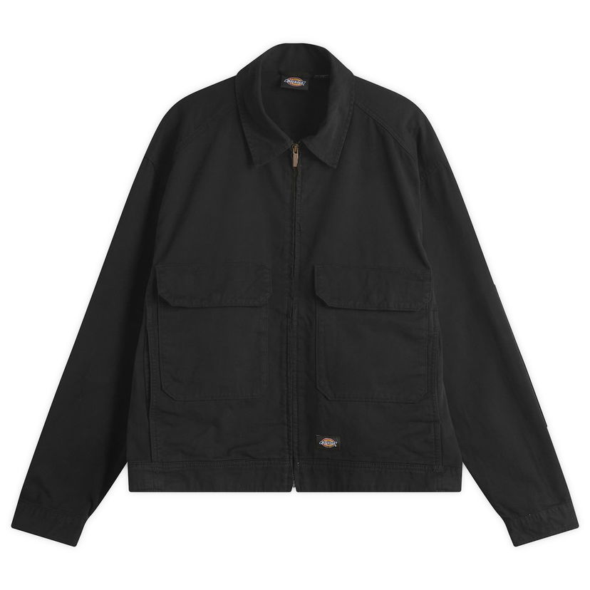 Jakna Dickies Fort Smith Trucker Jacket, Size Large Crna | DK0A87OEBLK1