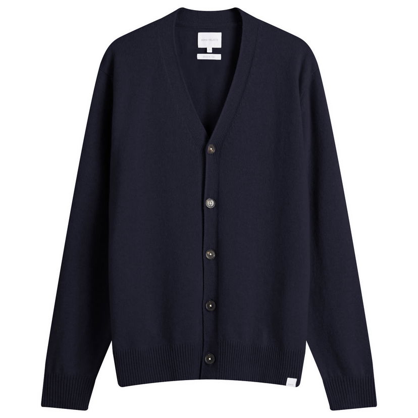 Džemper NORSE PROJECTS Standard Lambswool Cardigan Plava | N45-0624-7004