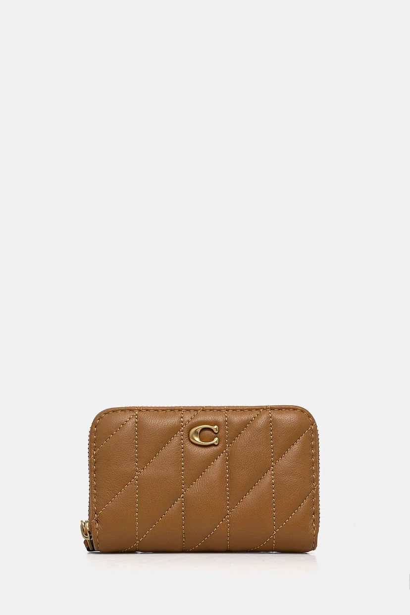 Novčanik Coach Coach Quilted Leather Zip Around Wallet Smeđa | CM505