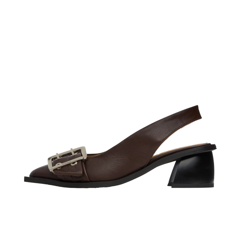 Tenisice i cipele GANNI Slingback Buckle Heels Smeđa | S2657