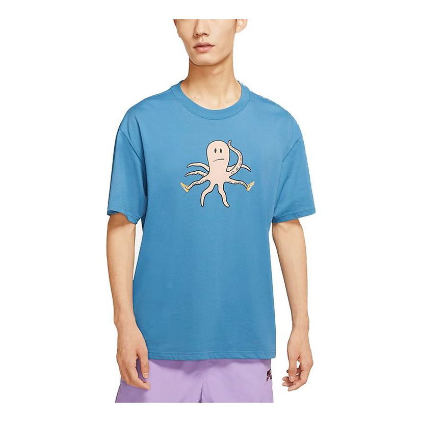 Majica kratkih rukava Nike SB SB Octopus Graphic T-Shirt Plava | DJ1227-469