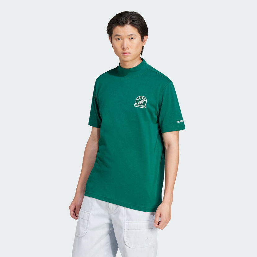 Majica kratkih rukava adidas Performance Green Mock Neck Graphic T-Shirt Zelena | JC8368