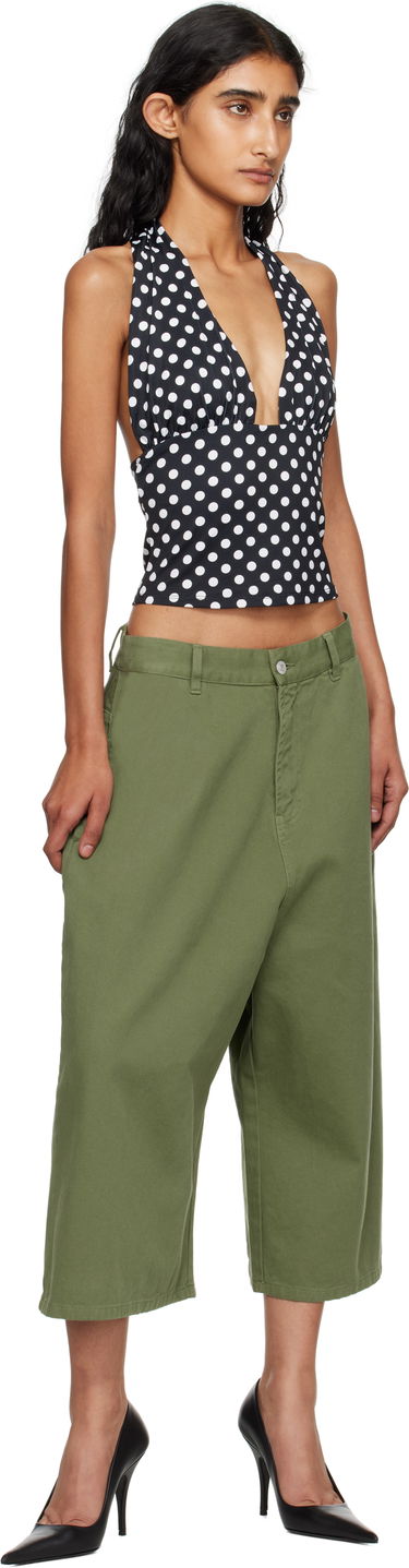 Majica bez rukava Miaou Miaou Mathilde Polka Dot Halter Top Crna | 7189VISBWP, 3