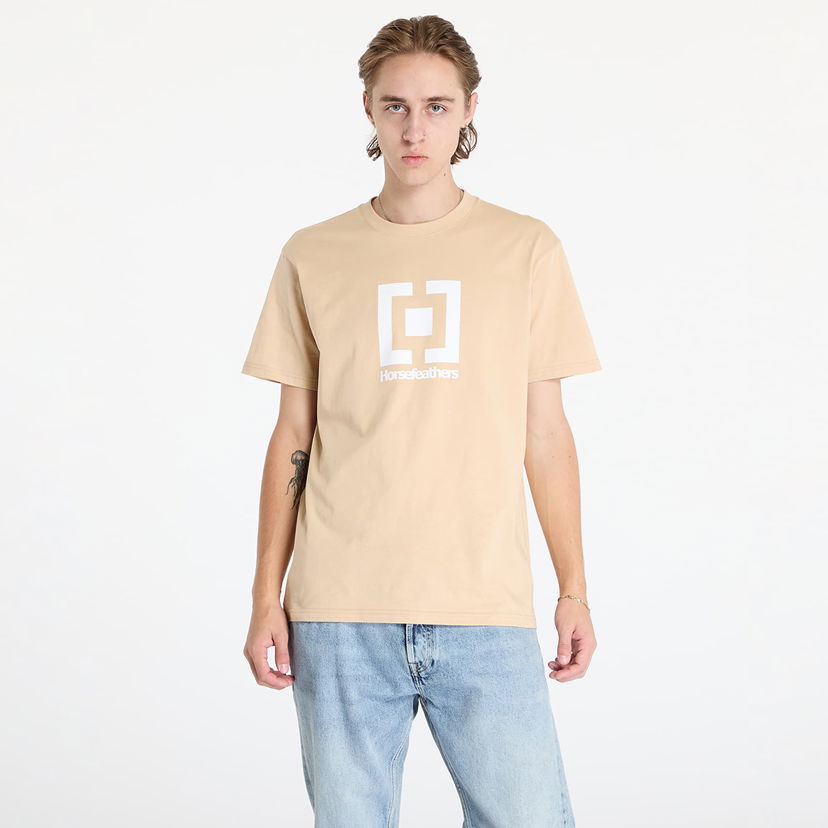 Majica kratkih rukava Horsefeathers Base T-Shirt Mojave M Bež | SM1345F