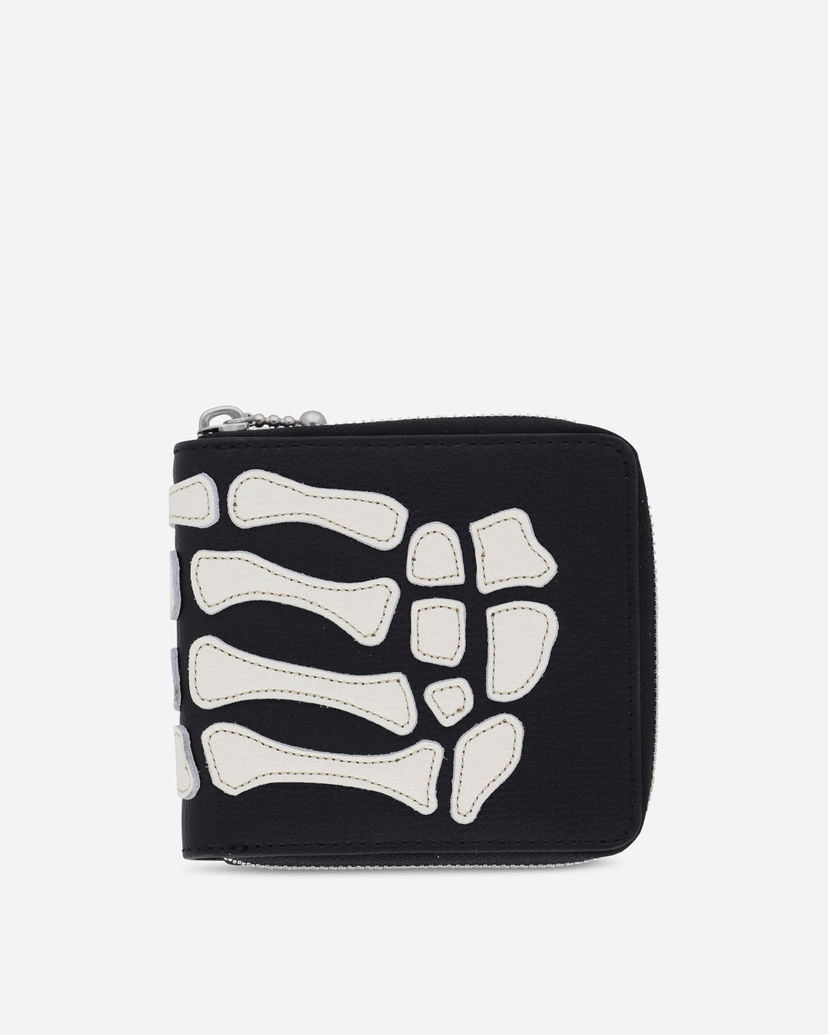 Novčanik KAPITAL Thumb Up Bone Band Zip Wallet Crna | K2503XG522 BLACK