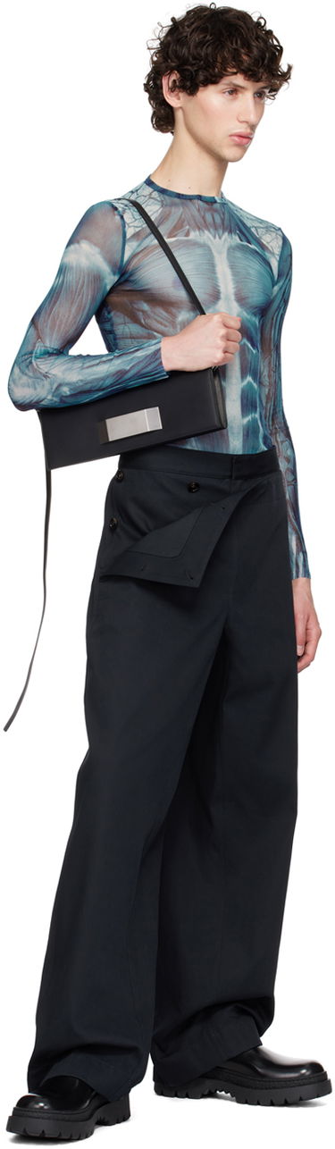 Body Jean Paul Gaultier Jean Paul Gaultier 'The Écorché' Long Sleeve T-Shirt Plava | 24/30-F-TO210-T554-505601, 4