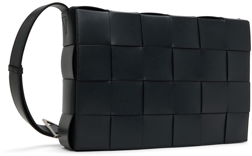 Torba za rame Bottega Veneta Bottega Veneta Maxi Cassette Shoulder Bag Crna | 778320VB1K0, 1