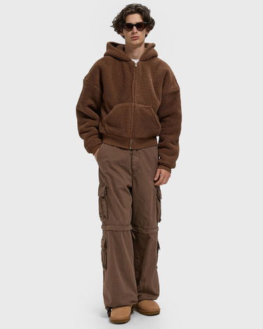 Cargo hlače ERL Zip-Off Cargo Pants Woven Smeđa | ERL11P006-1, 2