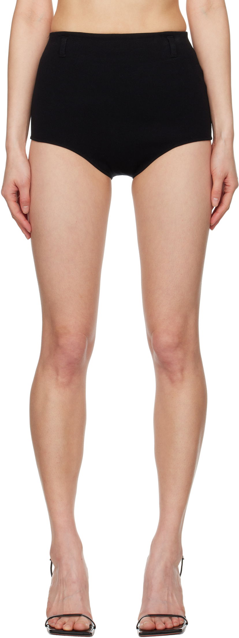 Gaćice Coperni Coperni Knitted Shorts Crna | COPML138Y3012