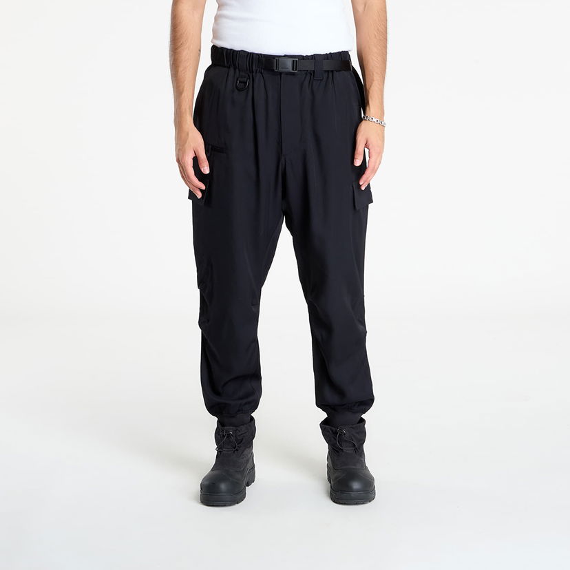 Hlače Y-3 Y-3 Rayon Twill Cuffed Pants Crna | JX7283