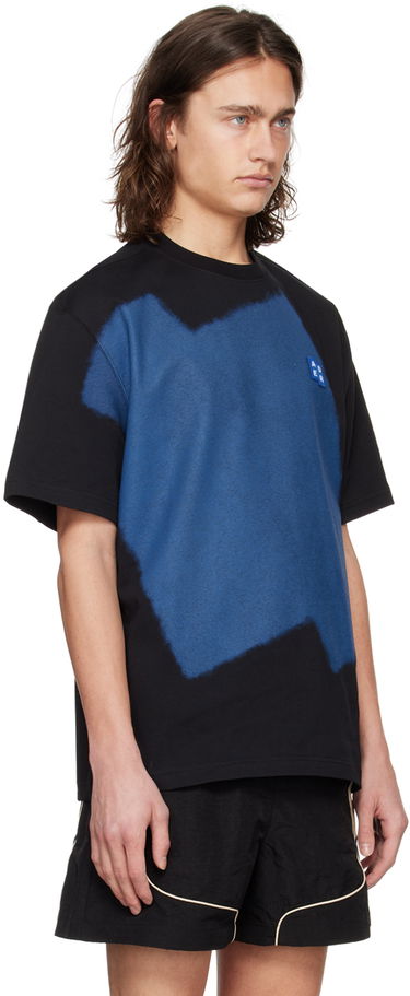 Majica kratkih rukava ADER ERROR Abstract Print Relaxed-Fit Cotton T-Shirt Plava | BMSGFYTS0103BK, 4