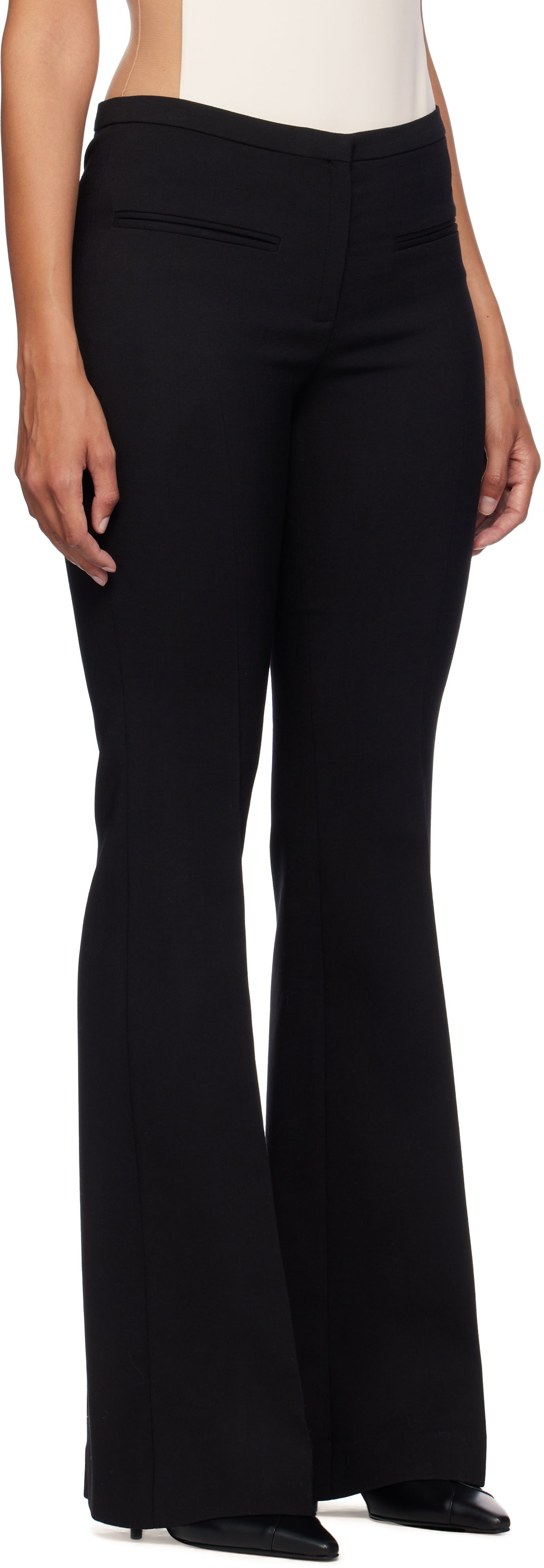 Hlače Courrèges Courrèges Heritage Stretch Wool Trousers Crna | 324CPA220WO0113, 1