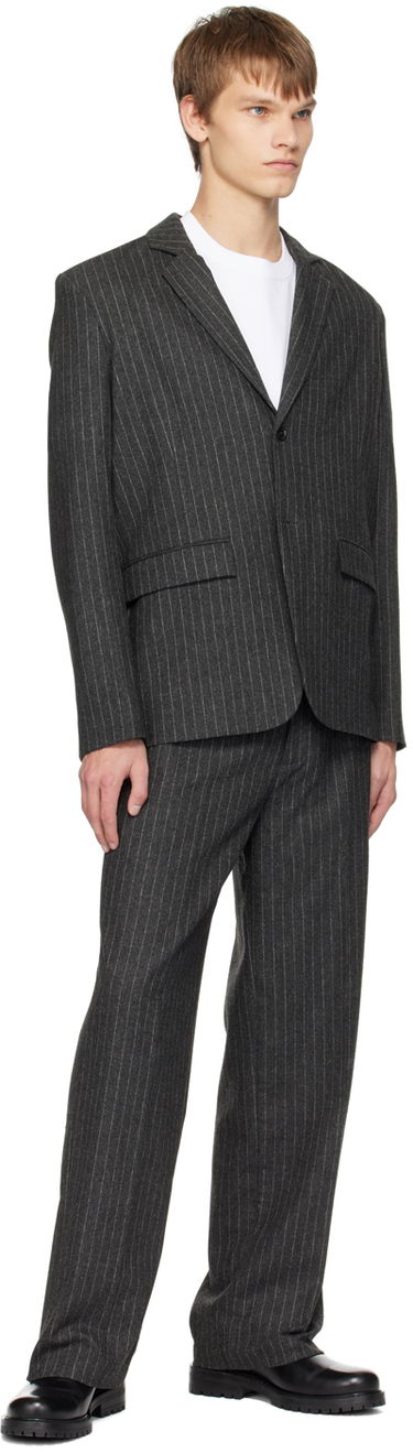 Jakna Samsoe Samsoe Samsøe Samsøe Cho Pinstripe Blazer Siva | M23400040, 3