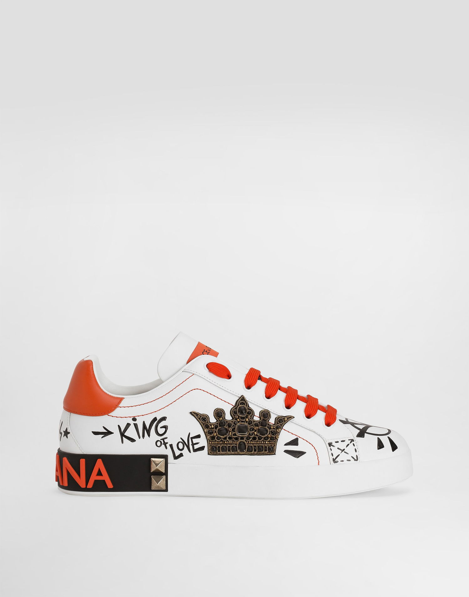 Tenisice i cipele Dolce & Gabbana Portofino Nappa Calfskin Bijela | CS1759A02198W924, 0