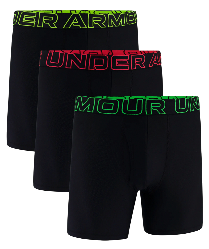 Bokserice Under Armour Performance Tech Mesh 6-Inch 3-Pack Boxer Briefs Crna | 1383884-005, 0