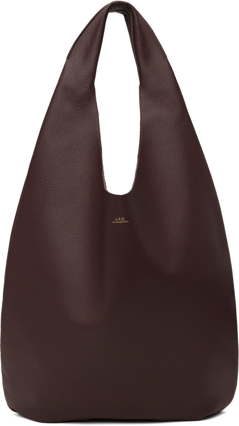 Tote bag A.P.C. 'Le Neige' Leather Shoulder Bag Smeđa | PXCBC-F67008